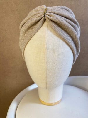 TURBAN  STIRNBAND BEIGE HELL