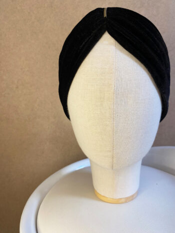 TURBAN STIRNBAND SCHWARZ – Bild 2