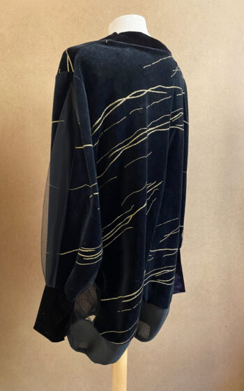 OVERSIZED JACKE SCHWARZ/ GOLDFARBEN – Bild 6